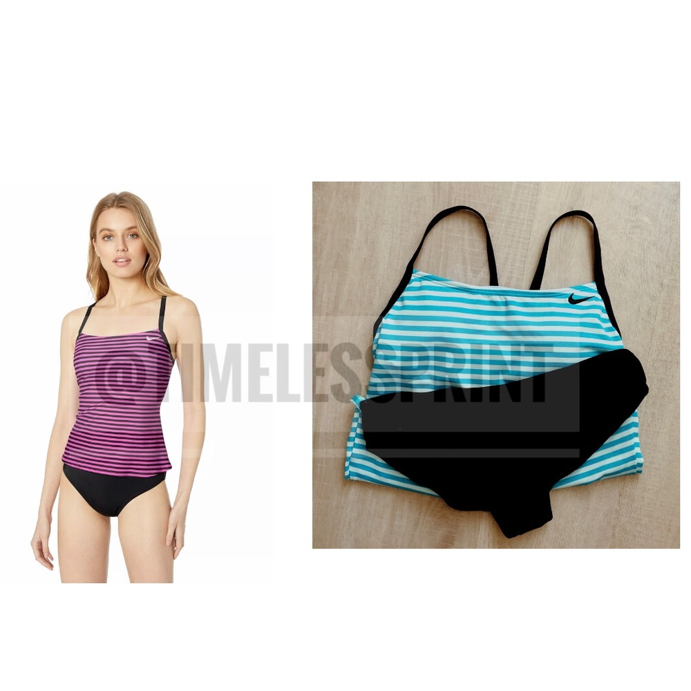 Nike Bright Blue/Black Tankini/Swimsuit